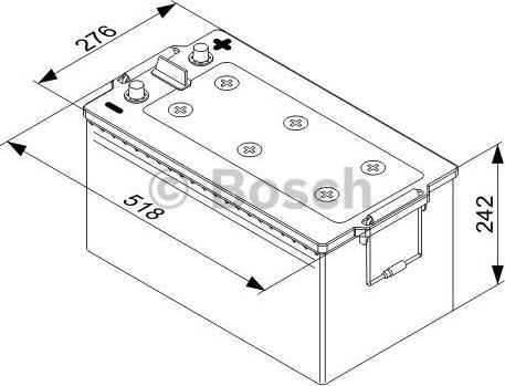 BOSCH 0 092 T50 800 - Käynnistysakku inparts.fi