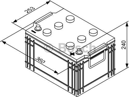 BOSCH 0 092 T30 440 - Käynnistysakku inparts.fi