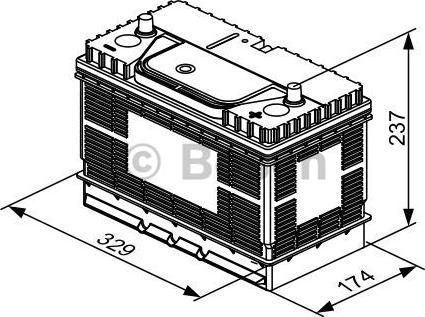 BOSCH 0 092 T30 520 - Käynnistysakku inparts.fi