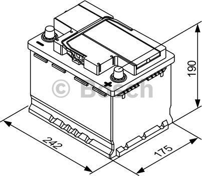 BOSCH 0 092 T30 050 - Käynnistysakku inparts.fi