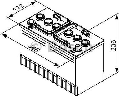 BOSCH 0 092 T30 350 - Käynnistysakku inparts.fi