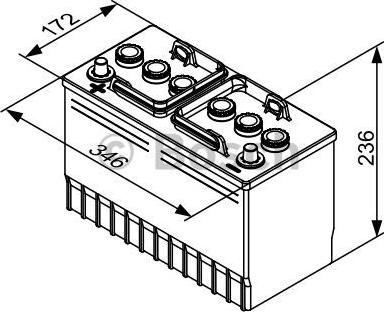 BOSCH 0 092 T30 360 - Käynnistysakku inparts.fi