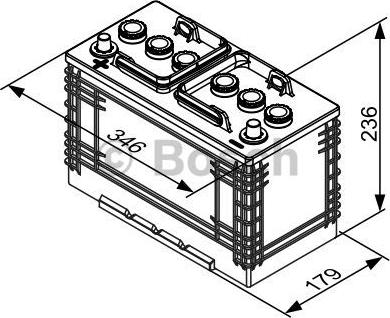 BOSCH 0 092 T30 370 - Käynnistysakku inparts.fi