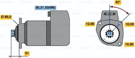 BOSCH 0 001 416 053 - Käynnistinmoottori inparts.fi