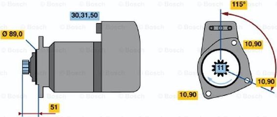 BOSCH 0 001 416 069 - Käynnistinmoottori inparts.fi