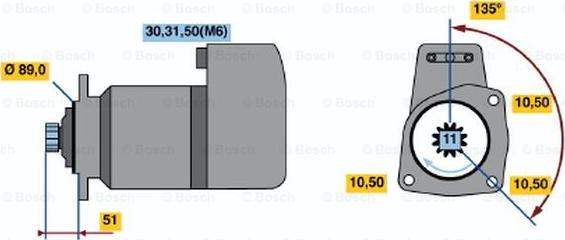 BOSCH 0 001 416 003 - Käynnistinmoottori inparts.fi