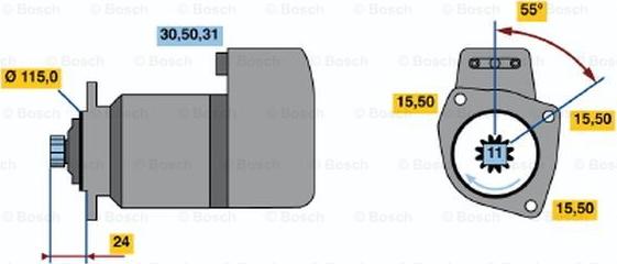 BOSCH 0 001 417 059 - Käynnistinmoottori inparts.fi