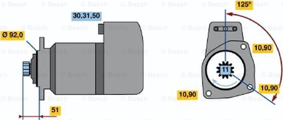 BOSCH 0 001 417 016 - Käynnistinmoottori inparts.fi