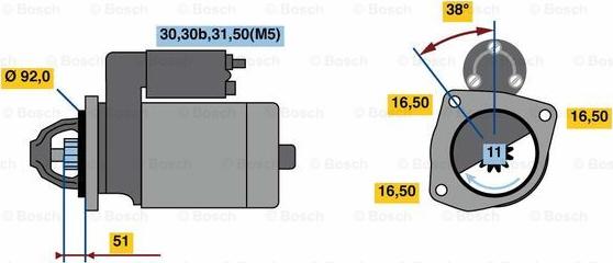 BOSCH 0 001 420 029 - Käynnistinmoottori inparts.fi