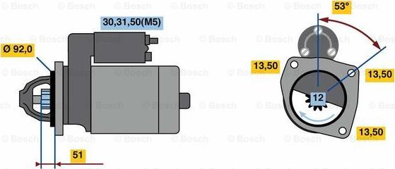 BOSCH 0 001 420 024 - Käynnistinmoottori inparts.fi