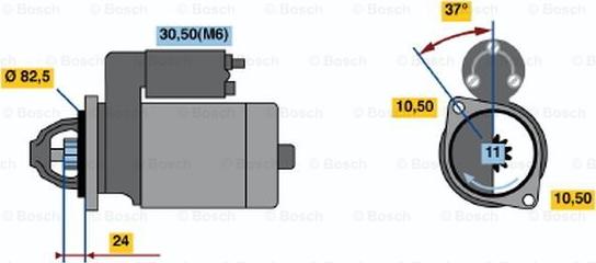 BOSCH 0 986 019 860 - Käynnistinmoottori inparts.fi