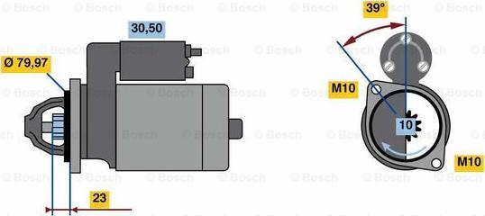 BOSCH 0 001 109 393 - Käynnistinmoottori inparts.fi