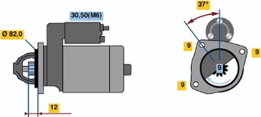 BOSCH 0001109270 - Käynnistinmoottori inparts.fi