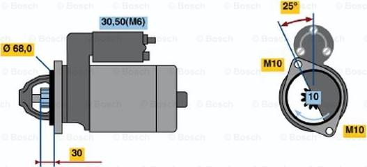 BOSCH 0 001 109 271 - Käynnistinmoottori inparts.fi