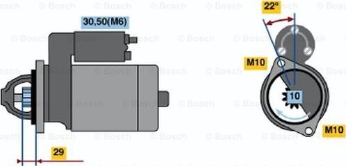 BOSCH 0 001 115 049 - Käynnistinmoottori inparts.fi