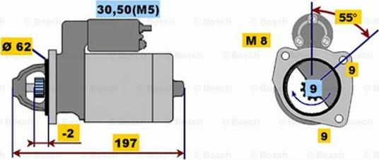 BOSCH 0 001 116 003 - Käynnistinmoottori inparts.fi