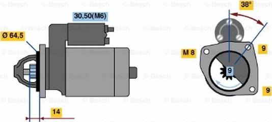 BOSCH 0 001 113 006 - Käynnistinmoottori inparts.fi