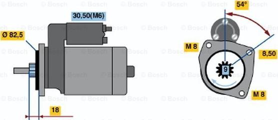 BOSCH 0 001 113 007 - Käynnistinmoottori inparts.fi