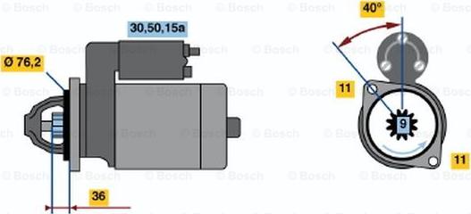 BOSCH 0 001 112 003 - Käynnistinmoottori inparts.fi