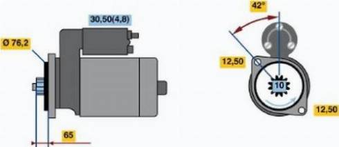 BOSCH 0 001 123 015 - Käynnistinmoottori inparts.fi