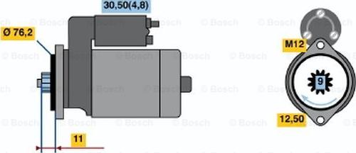 BOSCH 0 001 123 024 - Käynnistinmoottori inparts.fi