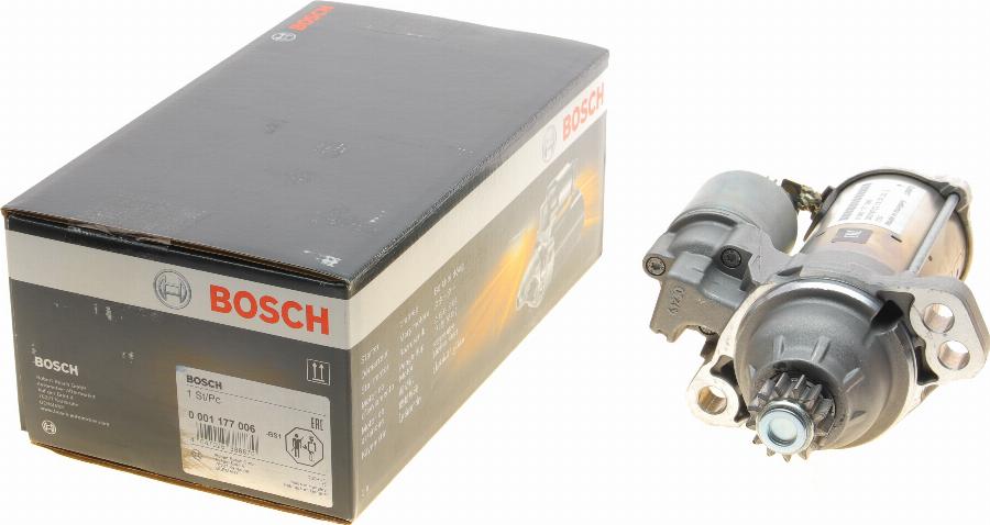 BOSCH 0 001 177 006 - Käynnistinmoottori inparts.fi