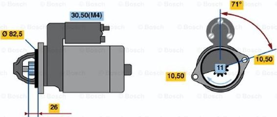 BOSCH 0 001 362 702 - Käynnistinmoottori inparts.fi