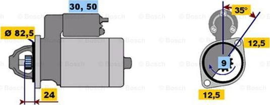 BOSCH 0 001 367 005 - Käynnistinmoottori inparts.fi