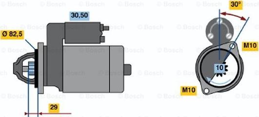 BOSCH 0 001 219 015 - Käynnistinmoottori inparts.fi