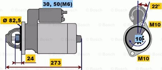 BOSCH 0 001 218 140 - Käynnistinmoottori inparts.fi