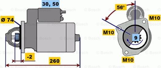 BOSCH 0 001 218 157 - Käynnistinmoottori inparts.fi