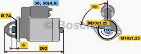 BOSCH 0001218166 - Käynnistinmoottori inparts.fi