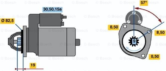 BOSCH 0 001 212 400 - Käynnistinmoottori inparts.fi