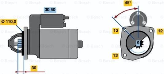 BOSCH 0 986 021 690 - Käynnistinmoottori inparts.fi