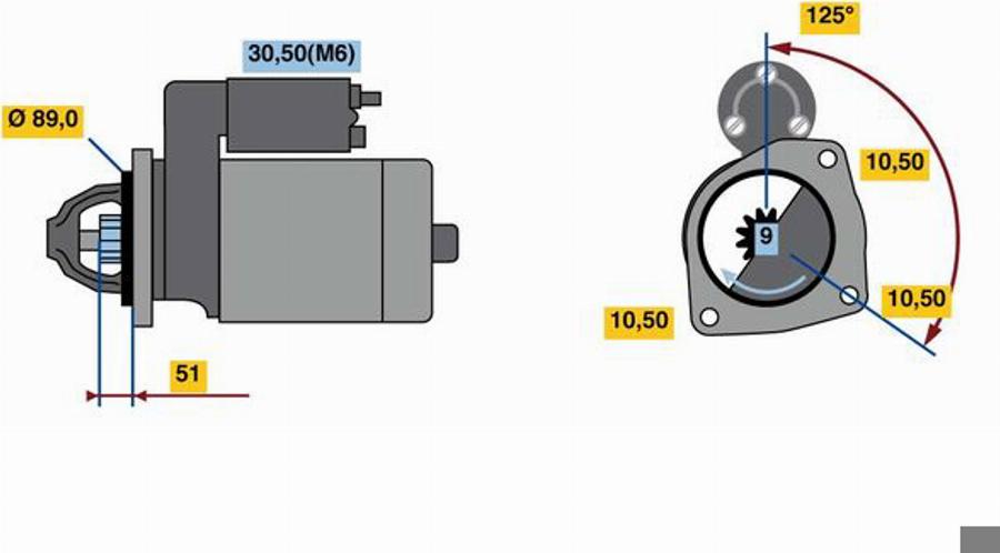 BOSCH 0001230027 - Käynnistinmoottori inparts.fi