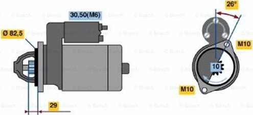 BOSCH 0 001 223 005 - Käynnistinmoottori inparts.fi