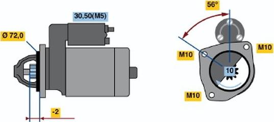 BOSCH 0 001 223 014 - Käynnistinmoottori inparts.fi