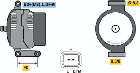 BOSCH 0124415041 - Laturi inparts.fi