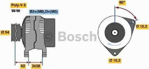 BOSCH 0 124 515 085 - Laturi inparts.fi