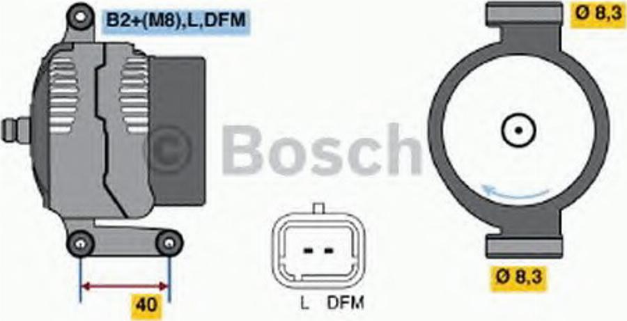 BOSCH 0 124 415 038 - Laturi inparts.fi