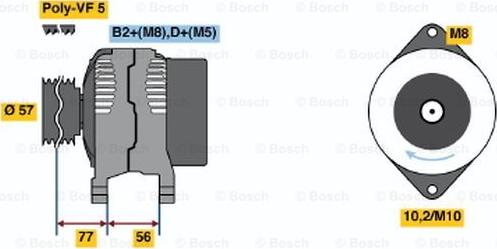 BOSCH 0 986 048 240 - Laturi inparts.fi