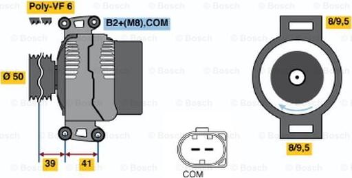 BOSCH 0 124 515 098 - Laturi inparts.fi