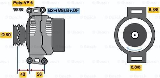 BOSCH 0 124 515 115 - Laturi inparts.fi