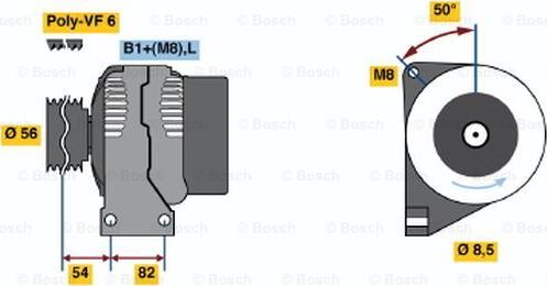 BOSCH 0124525029 - Laturi inparts.fi