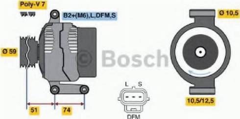 BOSCH 0 124 315 019 - Laturi inparts.fi