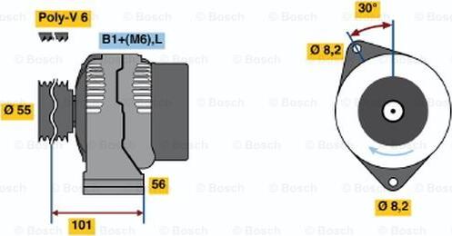 BOSCH 0 124 325 089 - Laturi inparts.fi