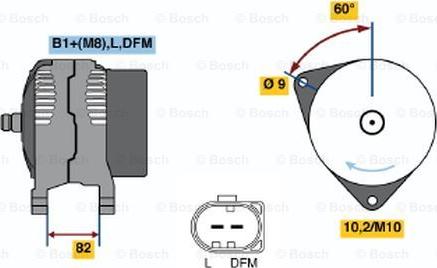 BOSCH 0 124 325 036 - Laturi inparts.fi