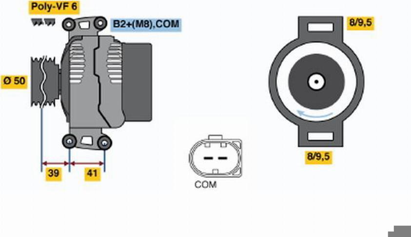 BOSCH 0124325072 - Laturi inparts.fi