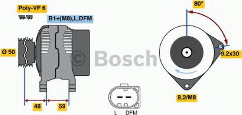 BOSCH 0124325142 - Laturi inparts.fi