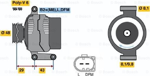 BOSCH 0 124 325 158 - Laturi inparts.fi